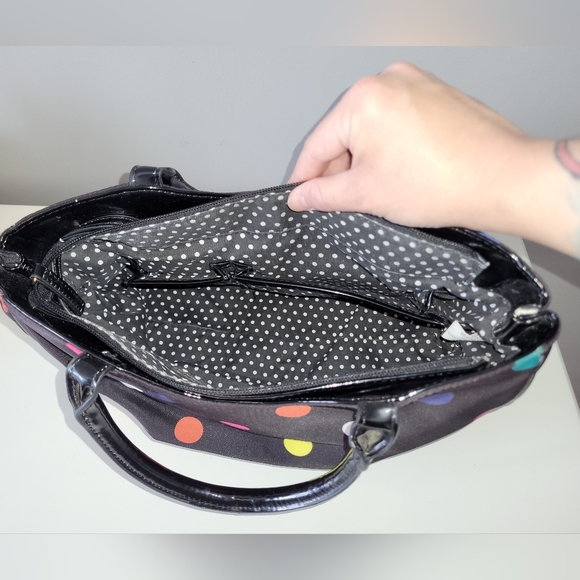 Lulu by Lulu Guiness Polka Dot Handbag, VGUC - Picture 7 of 10